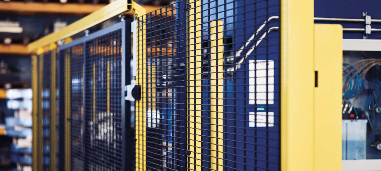 protective fence in factory of umdasch industrial contract manufacturing