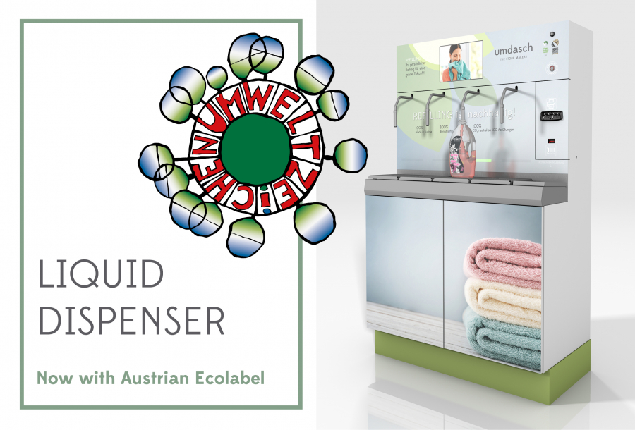 The umdasch Liquid Dispenser with the Austrian Ecolabel