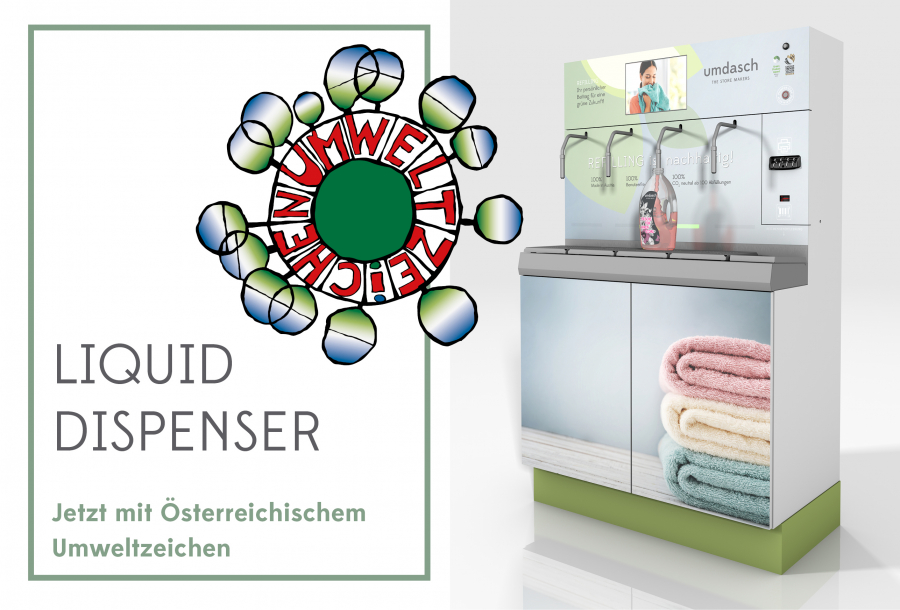 Der umdasch Liquid Dispenser erhält das Österreichische Umweltzeichen.